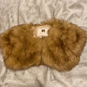 Janie and Jack Bonjour! Faux Fur Shrug
